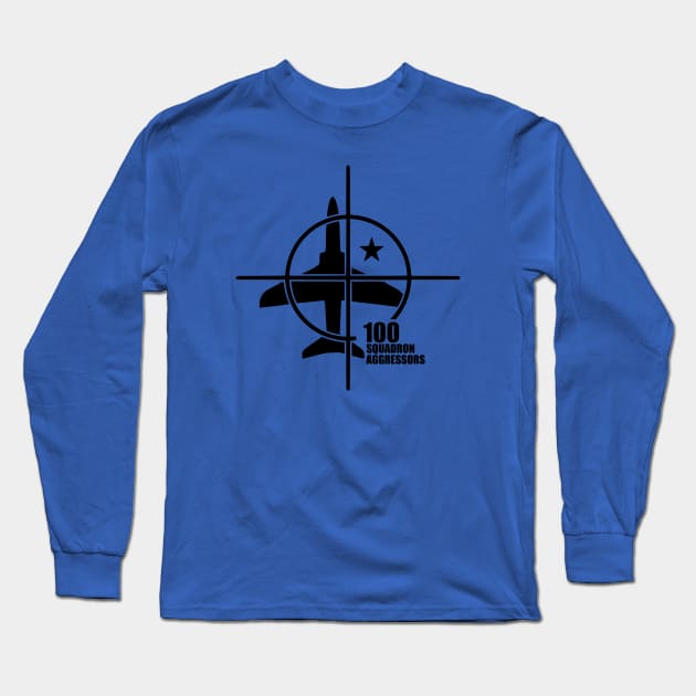 RAF 100 Squadron Aggressors Long Sleeve T-Shirt by Tailgunnerstudios